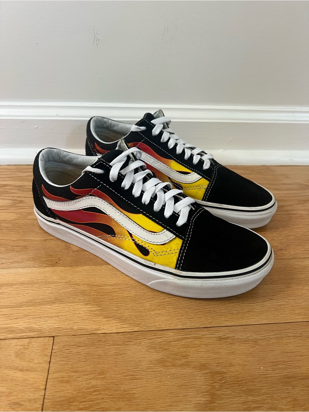 Vans Old Skool Flame Suede Skate Shoes